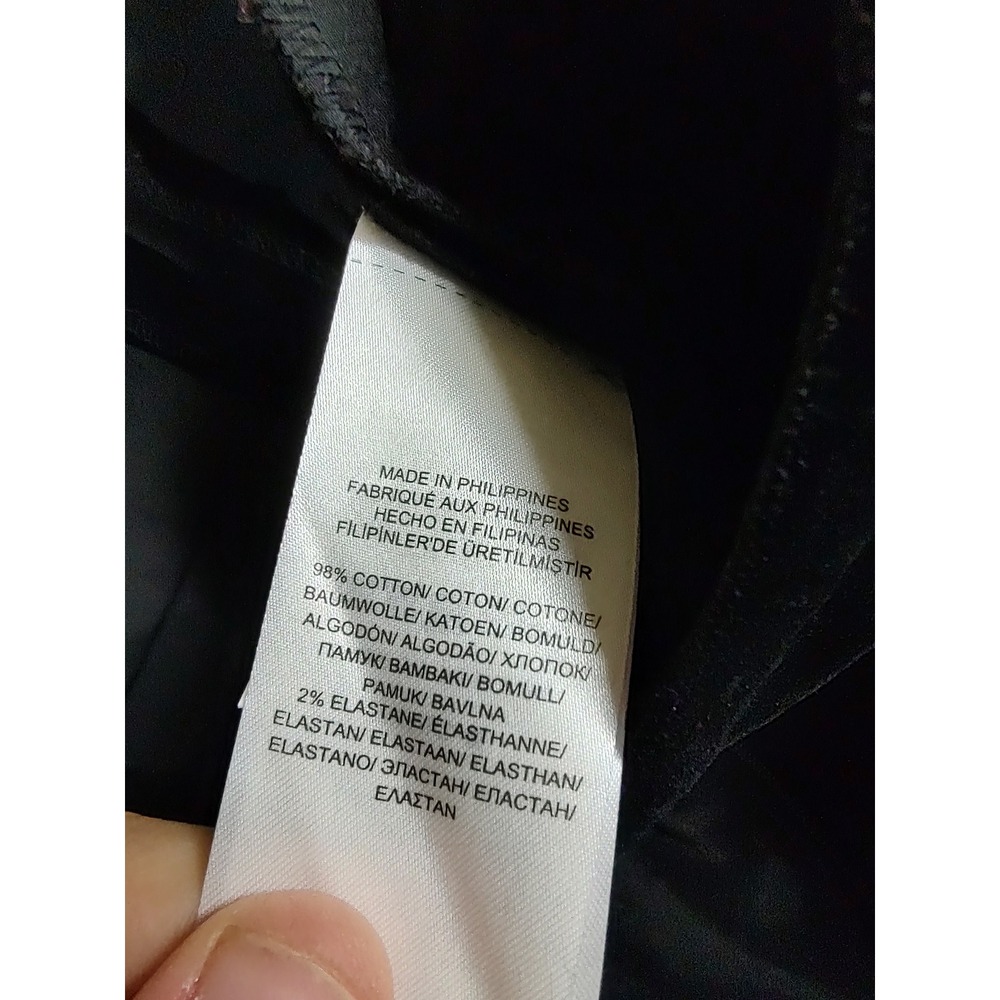 Lauren Ralph Lauren Womens Black Velvet Straight Leg Trousers Pants Size 4 - Picture 8 of 9